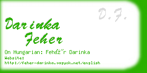 darinka feher business card